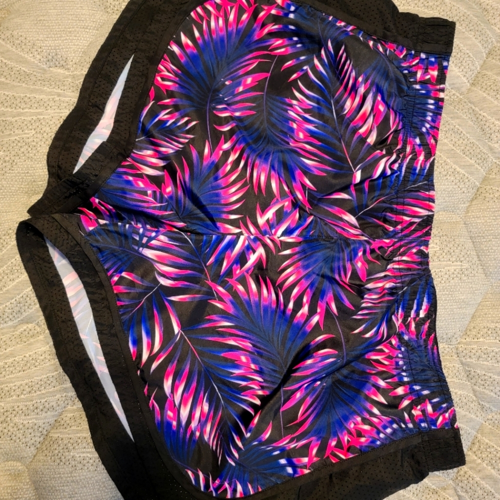 Pink & Blue Athletic Works Workout Shorts - 2X
